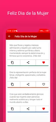 Feliz Dia de la Mujer 2023 android App screenshot 1