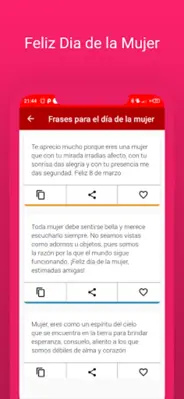 Feliz Dia de la Mujer 2023 android App screenshot 5